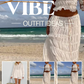 Lounge Collared Buttoned Down Stripe Shirt Outfit in 7 Colors