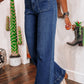 Sail Blue Wide Leg High Waist Jeans