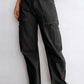 High-Waist Straight Cargo Pants