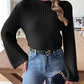 Classy Cropped Mock Neck Sweater in 3 Colors