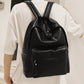 Vegan Leather Zip Backpack Bag. 4 Colors