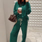 Varsity Green Oversized Comfy Sweatsuit