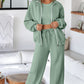 The Activepologie Comfy High Neck Zip-Up Jacket / Wide Legged Sweatsuit in 6 Colors (S - 2X)