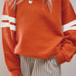 Activepologie Comfy Black Varsity Stripe Oversized Sweatshirt in 5 Colors