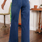 Wide Leg High Waist Jeans (Size: 4 - 16)