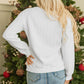 Cozy Merry Cable Knit Christmas Sweatshirt (S - 3X)