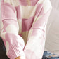 Cozy Checker Bishop Sleeve Sweaters  S - 2X in 3 Colors