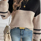 Cozy LaurenNichole Colorblock Knit Stripe Sweater in 2 Colors