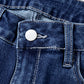 Mineral Washed Raw Hem High Waist Flared Jeans