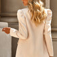 Elegant Puff Sleeve Collar Blazer