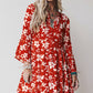 LaurenNichole Aura La'Vintage Floral Scallop Sleeve Mini Dress in 3 Colors  (S - 2X)