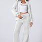 The Activepologie Comfy High Neck Zip-Up Jacket / Wide Legged Sweatsuit in 6 Colors (S - 2X)
