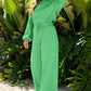 Comfy Ruffle Sleeve Wide Legged Sweatsuit Outfit in 3 Colors