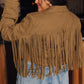 Western Fringe Cropped Jacket