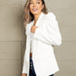 Elegant Puff Sleeve Collar Blazer