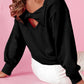 Elegant Bow Cut Out Sweatshirt in 4 Colors