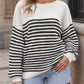 Colorblock Casual Striped Sweater in 4 Colors