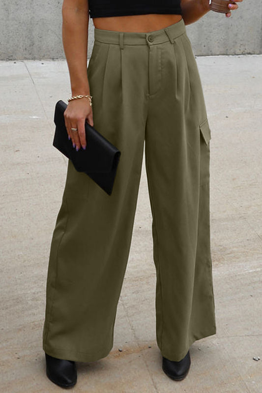 Wide Leg Tailored Cargo Pants (Size 4-18)