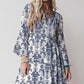 LaurenNichole Aura La'Vintage Floral Scallop Sleeve Mini Dress in 3 Colors  (S - 2X)