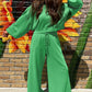 Comfy Pink Ruffle Sleeve Wide Legged Sweatsuit Outfit in 3 Colors