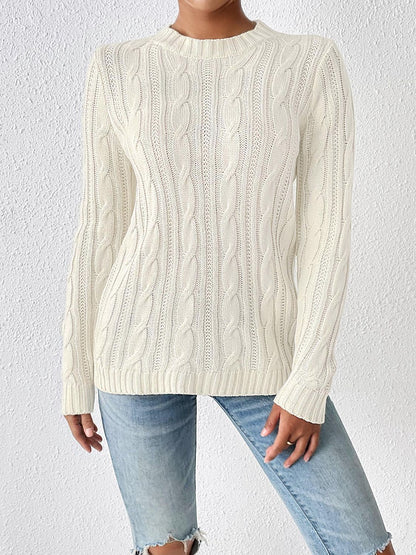 Classy Cable Knit Sweater in 4 Colors