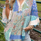 Boho Lace Trim Button Down Shirt