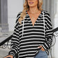 Comfy Oversized Stripe Boyfriend Hoodie (5 Colors)