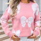 Chic Cozy Bow  Sweater in 4 Colors