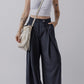 Classic Pleated Wide-Leg Trousers