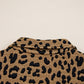 Cozy Daydream Brown Leopard Polo Zip Up Sweatshirt at LaurenNichole