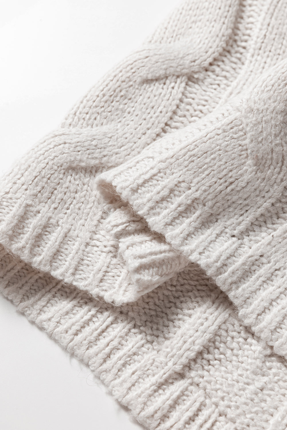 Cozy Casual Colorblock Knit Amber Knot Sweater