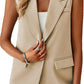 Elegant Single Breast Vest Blazer