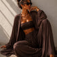 LaurenNichole Aura La'Vintage Soft Lounge Outfit – Cardigan & Wide Leg Pants (S - 3X)
