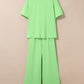 LaurenNichole Daydream Solid Oversized Tee &  Wide-Leg Pants Outfit — Pocketed Casual 2-Piece (3 Colors)