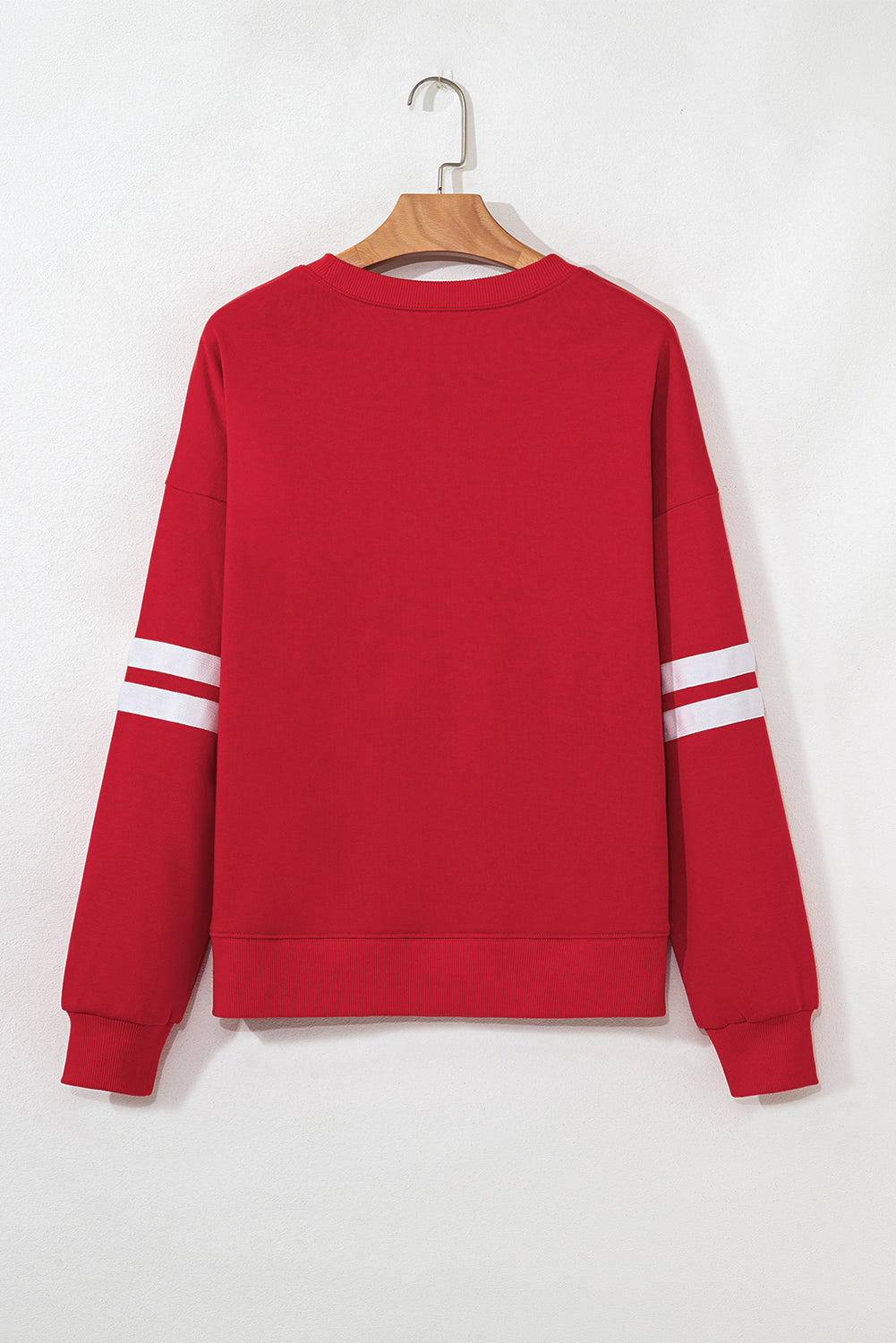 Activepologie Comfy Black Varsity Stripe Oversized Sweatshirt in 5 Colors