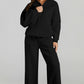 The Activepologie Comfy High Neck Zip-Up Jacket / Wide Legged Sweatsuit in 6 Colors (S - 2X)