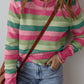 Chic Cozy Striped Grey Sweater in 2 Colors