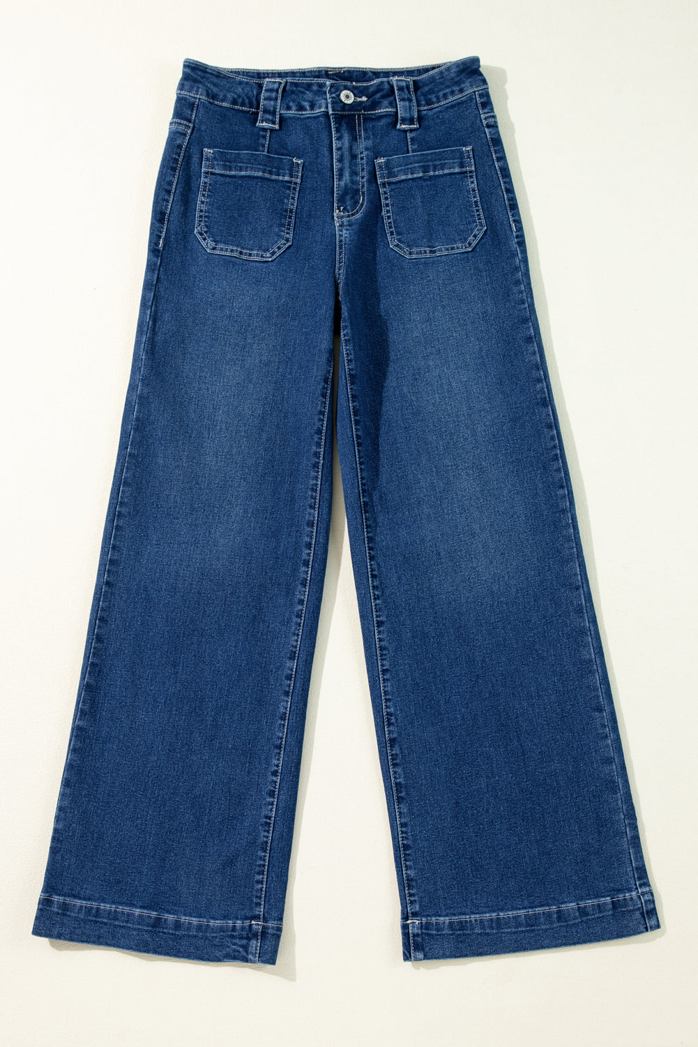 Sail Blue Wide Leg High Waist Jeans