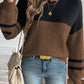 Cozy LaurenNichole Colorblock Knit Stripe Sweater in 2 Colors
