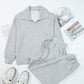 Polo Collared Zip-Up Fitted 2-Piece Daydream Sweatsuit — your polished cozy look from LaurenNichole