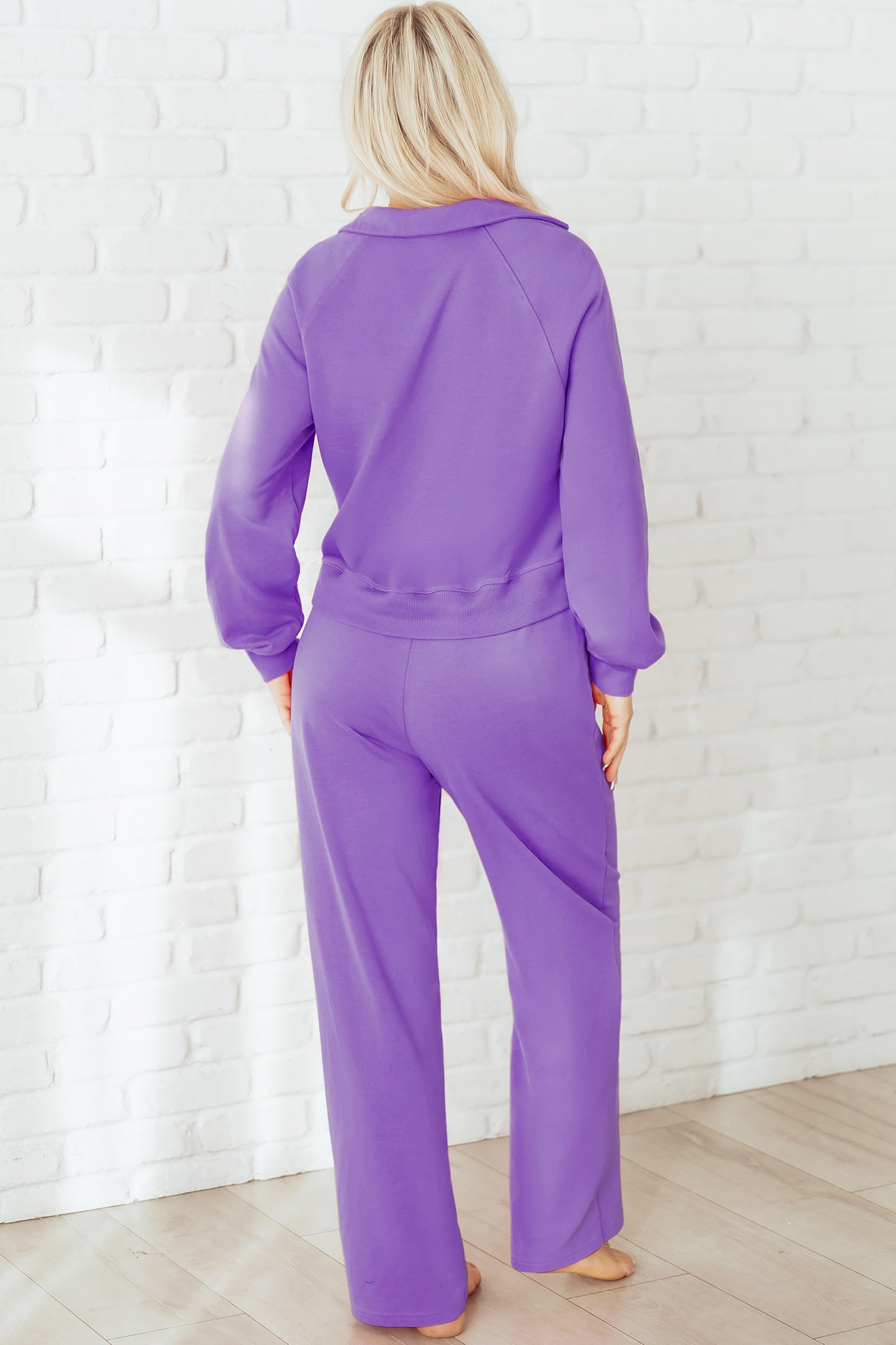 Cozy Activepologie Polo Sweatsuit with Tailored Sweatpants in 2 Colors