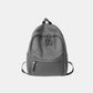 Vegan Leather Zip Backpack Bag. 4 Colors