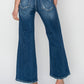 Patch Wide Leg Crop Jeans (0 - 3X)