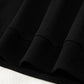 Activepologie Comfy Black Varsity Stripe Oversized Women's Sweatshirt & Shorts Outfit at LaurenNichole