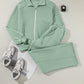 The Activepologie Comfy High Neck Zip-Up Jacket / Wide Legged Sweatsuit in 6 Colors (S - 2X)