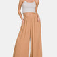 Elegant Tailored Linen Wide Leg Pants