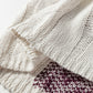 Cozy Casual Colorblock Knit Amber Knot Sweater