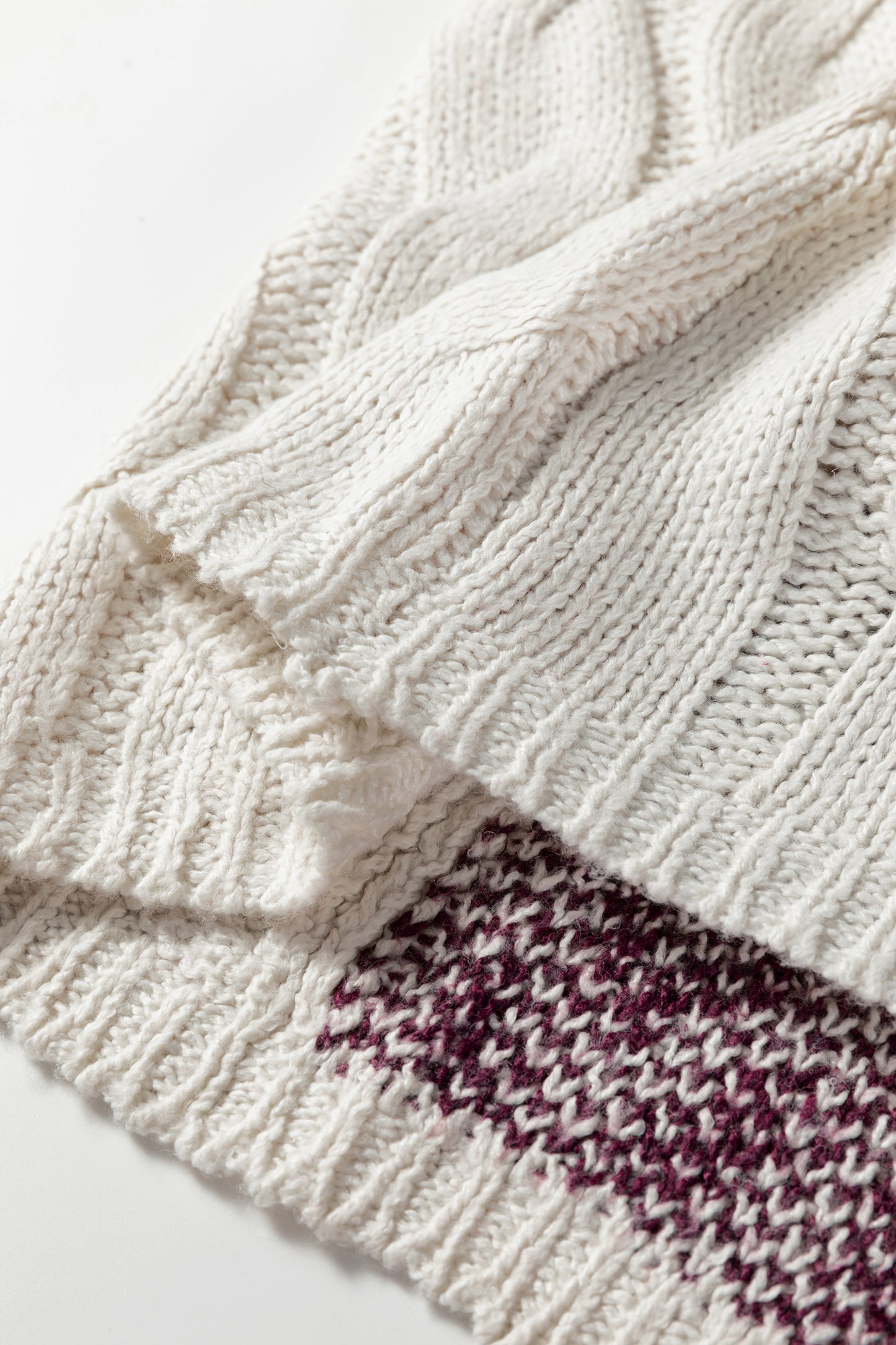 Cozy Casual Colorblock Knit Amber Knot Sweater