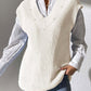 Classic Pearl V-Neck Sweater Vest in 5 Colors Onsize