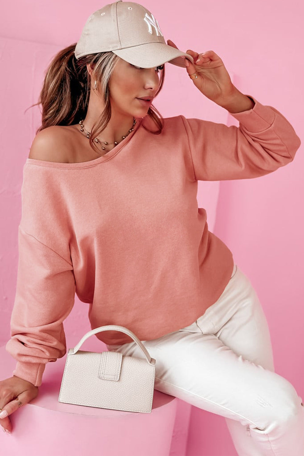 Elegant Bow Cut Out Sweatshirt in 4 Colors